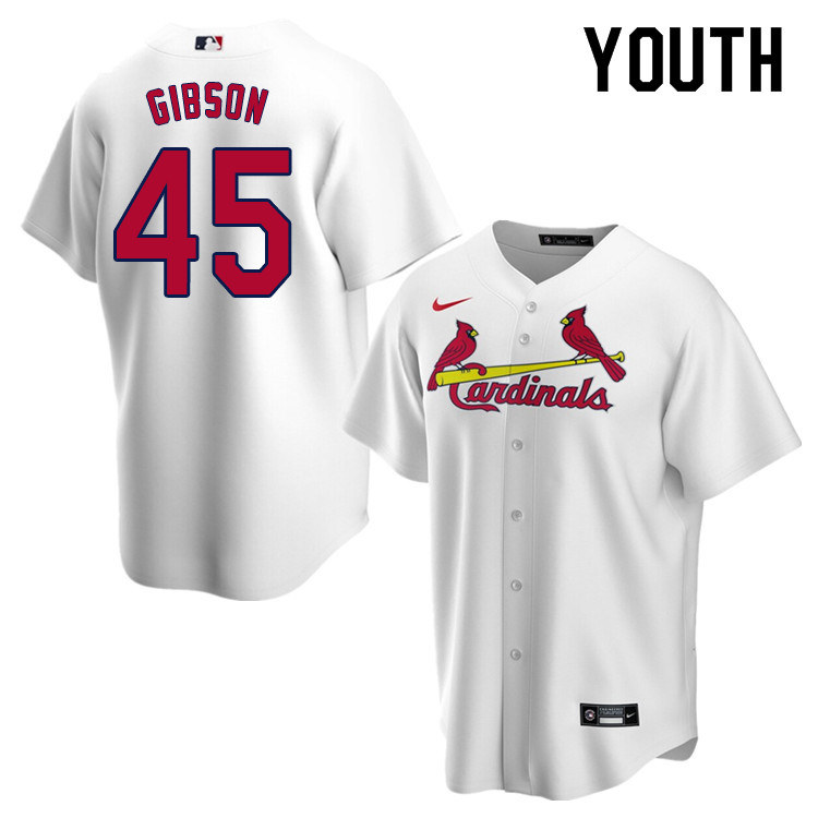 Nike Youth #45 Bob Gibson St.Louis Cardinals Baseball Jerseys Sale-White